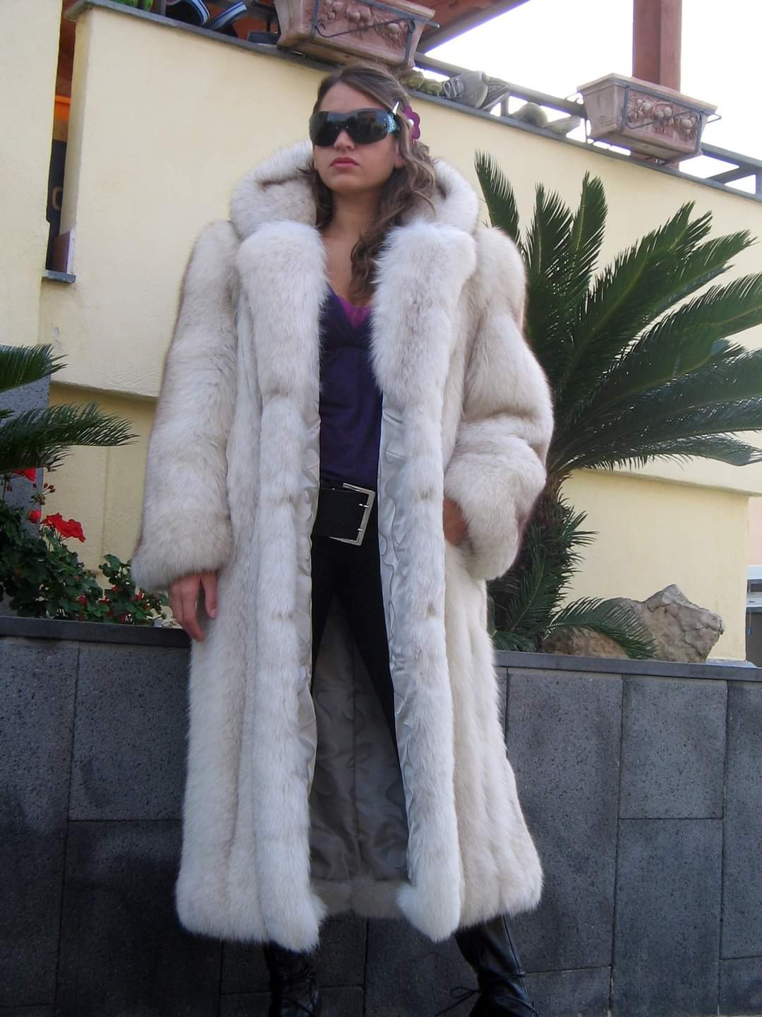 FULL LENGTH BLUE FOX COAT 